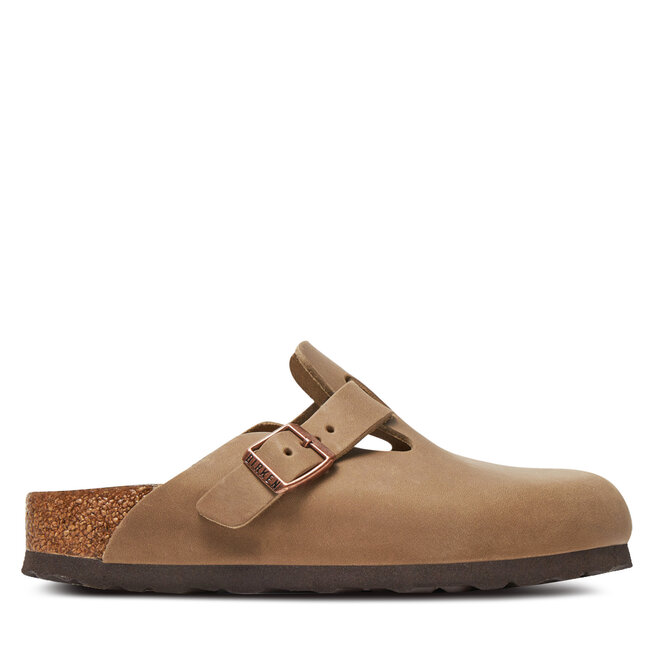 Klapki Birkenstock Boston zamsz 1019484 Brązowy -