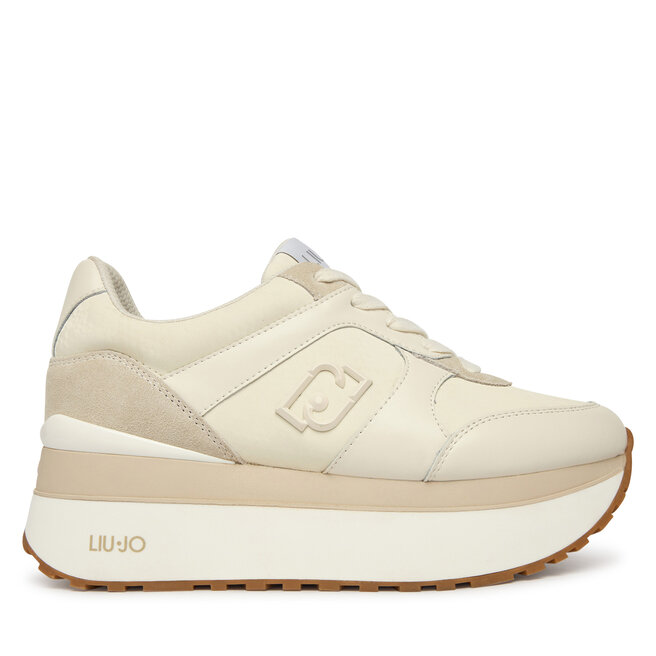 Sneakersy Liu Jo Maxi Wonder Plus 02 Bis BF6011 PX902 Kremowy - kobiece