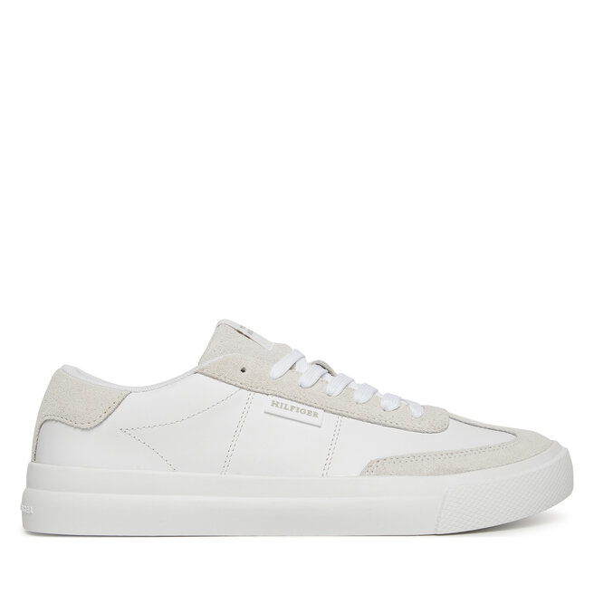 Sneakersy Tommy Hilfiger Th Cupset Summer Lth FM0FM05487 Biały - męskie