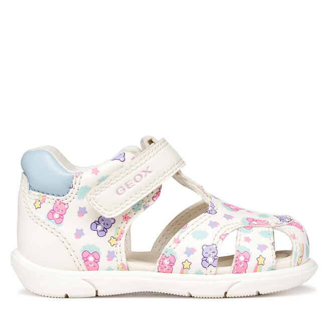 Sandały Geox B Sandal Zapito Girl B556FB 05404 C0270 Biały - dziewczęce