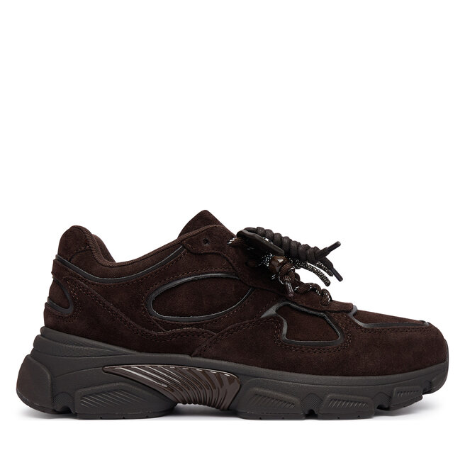 Sneakersy Guess FLFIRR SUE12 Brązowy ciemny - kobiece