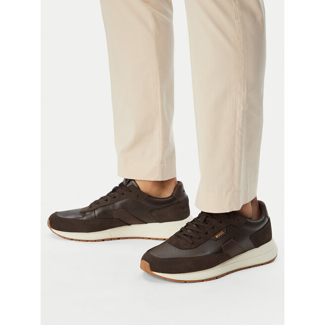 Sneakersy BOSS Vinston 50568951 Brązowy ciemny - męskie