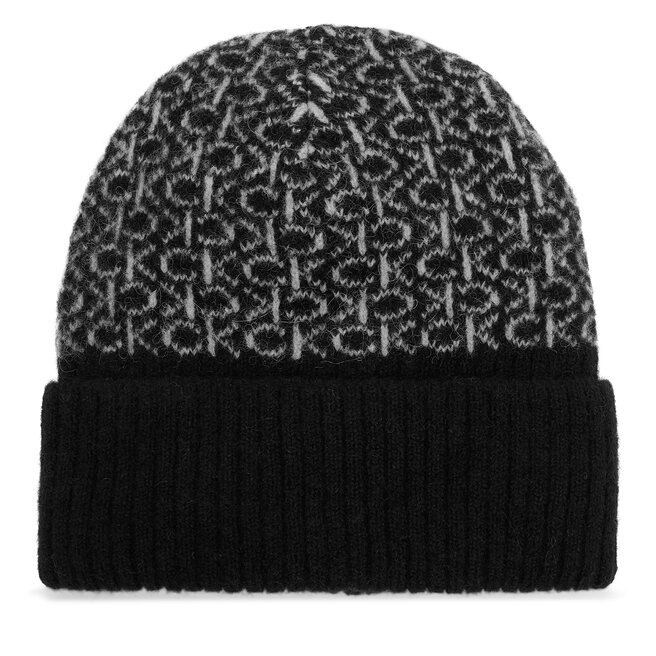 Czapka Calvin Klein Monogram Fold K60K612595 Czarny -