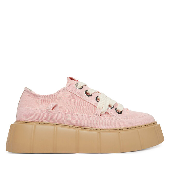 Sneakersy Inuikii Matilda Frayed 1001-001-0181 Różowy jasny - kobiece