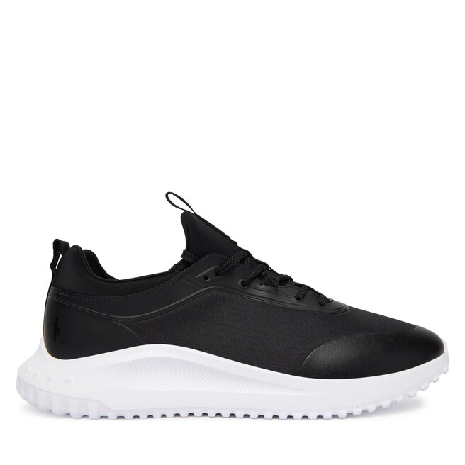Sneakersy Calvin Klein Eva Runner Laceup Sock Mat Mix YM0YM01443 Czarny - męskie