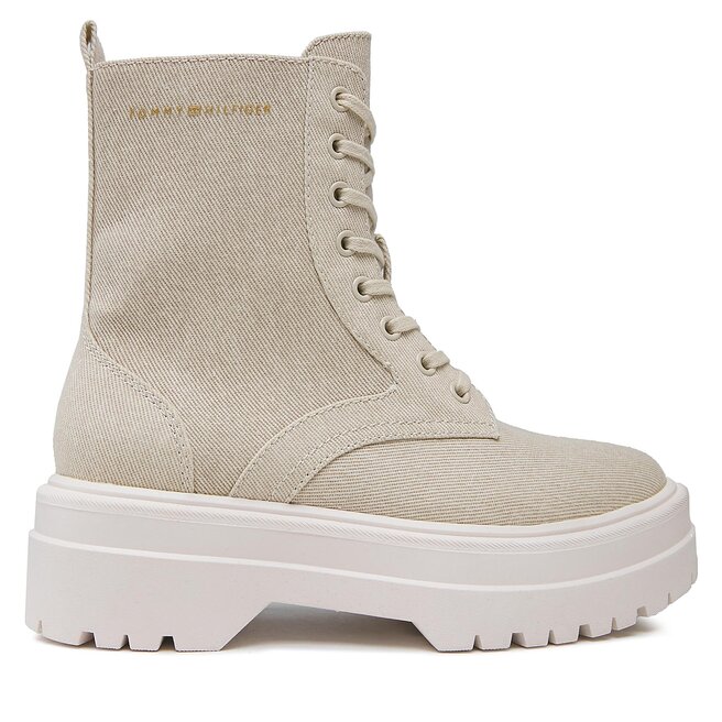 Trapery Tommy Hilfiger Feminine Essential Canvas FW0FW07357 Beżowy - kobiece