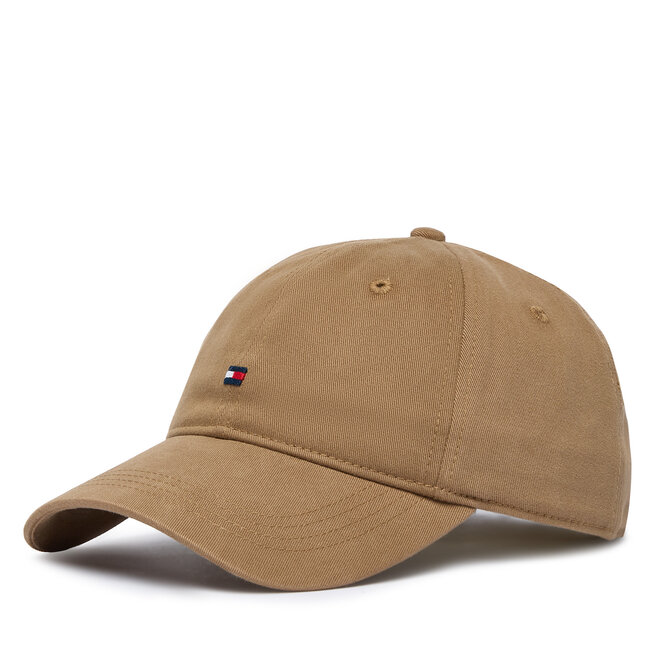 Czapka z daszkiem Tommy Hilfiger Th Flag '85 Soft 6 Panel Cap AM0AM12531 Brązowy jasny -