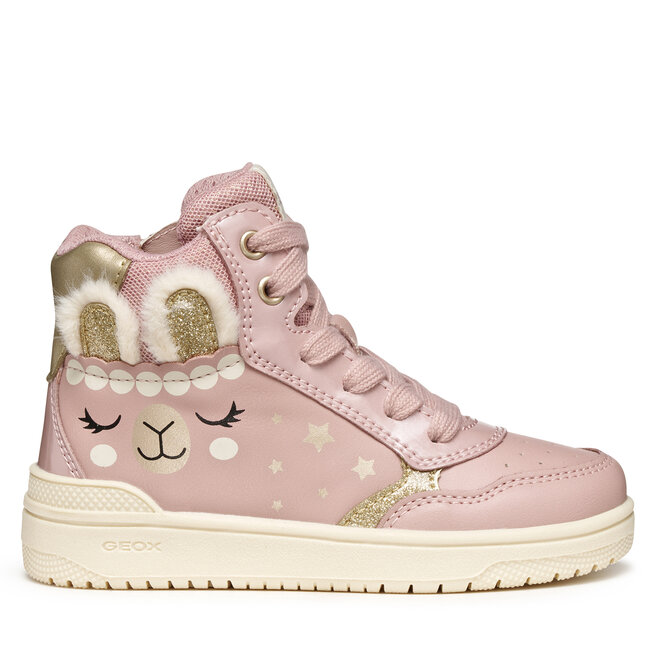 Sneakersy Geox J Washiba J56HXE 0BCKN CA82U D Różowy - dziewczęce