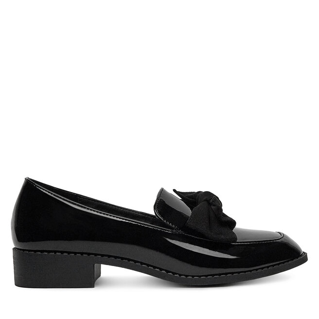 Loafersy DeeZee SQ873-1-BLACK PAT Czarny - kobiece