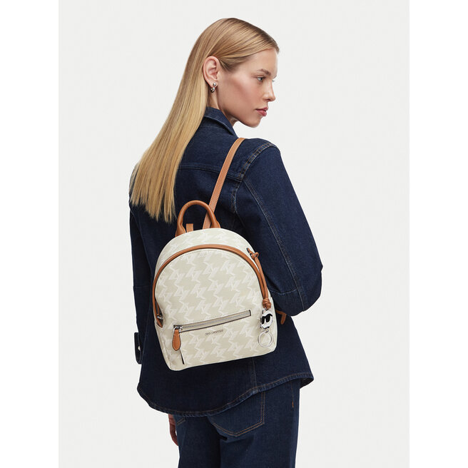 Plecak KARL LAGERFELD B3W30137 Kremowy -