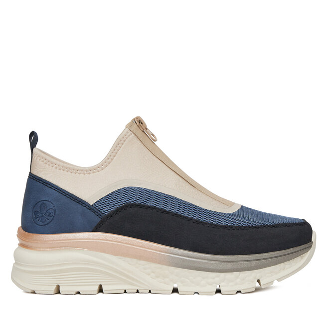 Sneakersy Rieker 48053-14 Granatowy - kobiece