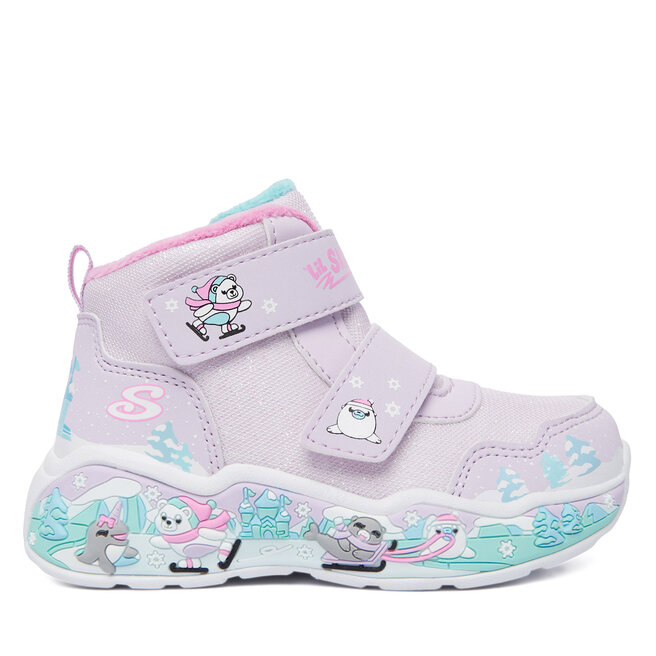 Śniegowce Skechers Play Scene 303163N/LVMT Fioletowy - dziewczęce