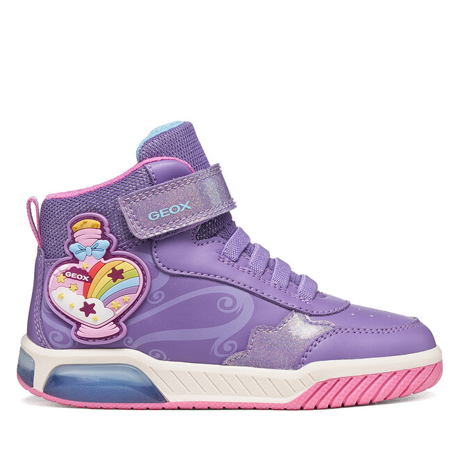 Sneakersy Geox J Inek Girl J56ASA 0BCKC C8371 S Fioletowy - dziewczęce