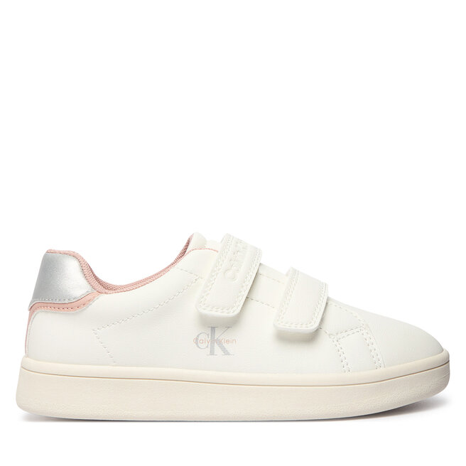 Sneakersy Calvin Klein Low Cut Velcro Sneaker V1A9-83382-1355 S Biały - dziewczęce