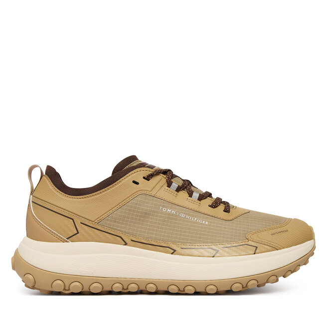 Sneakersy Tommy Hilfiger The Canyon X M Mix Runner Wpm FM0FM06066 Brązowy jasny - męskie