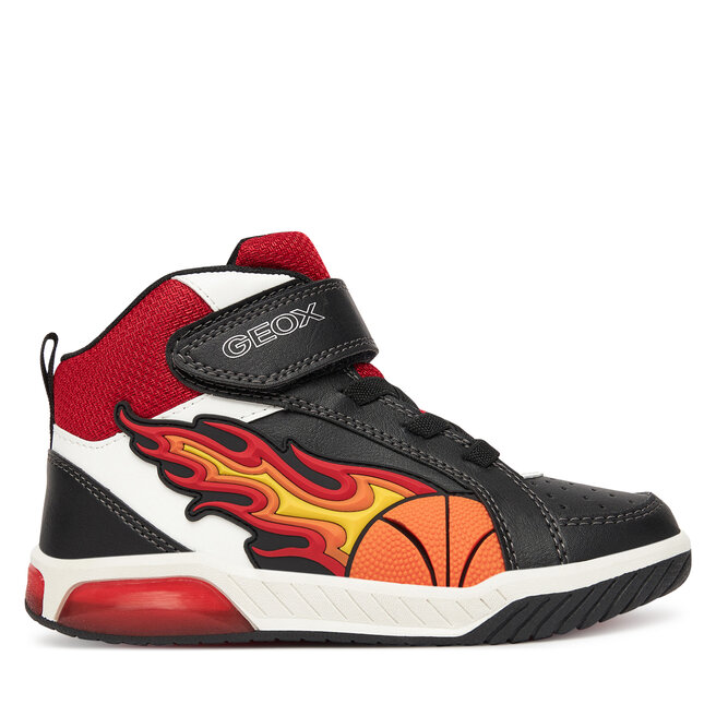 Sneakersy Geox J Inek J569CC 05411 C0048 S Czarny - chłopięce