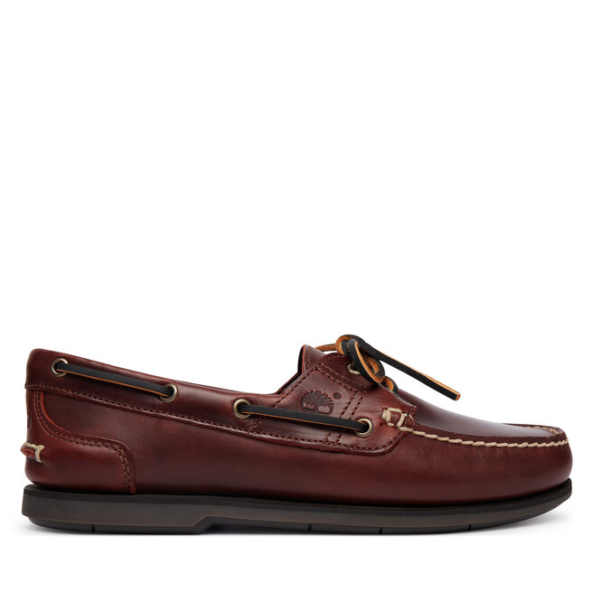 Mokasyny Timberland Classic Boat 2 Eye TB0250452141 Bordowy -