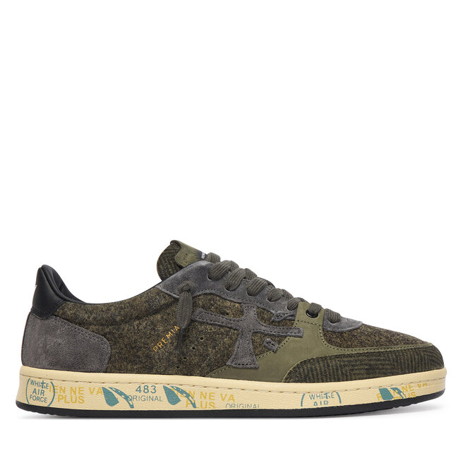 Sneakersy Premiata Bsktclay Bskt Clay Var 8442 Zielony ciemny - męskie