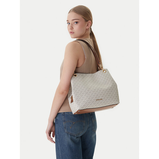 Torebka MICHAEL Michael Kors Kensington 30F3G8KT7B Kremowy -