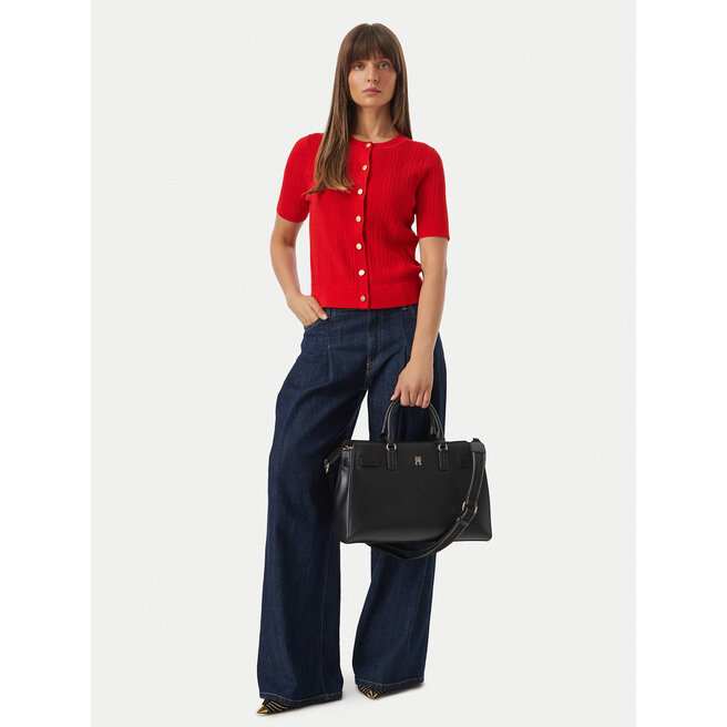 Torebka Tommy Hilfiger Th Joy Satchel AW0AW19067 Czarny -