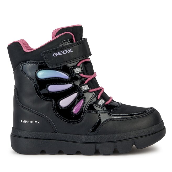 Kozaki Geox J Willaboom Girl B A J36HWA 054FU C9240 M Czarny - dziewczęce