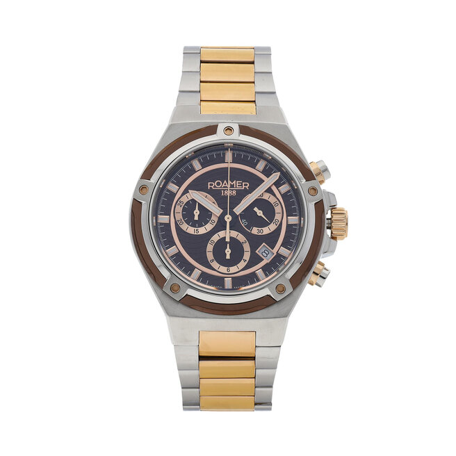 Zegarek Roamer Tempomaster Chrono 221837 49 65 20 Srebrny -