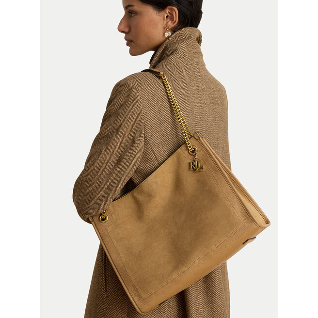 Torebka LAUREN RALPH LAUREN 431980176003 Brązowy jasny -
