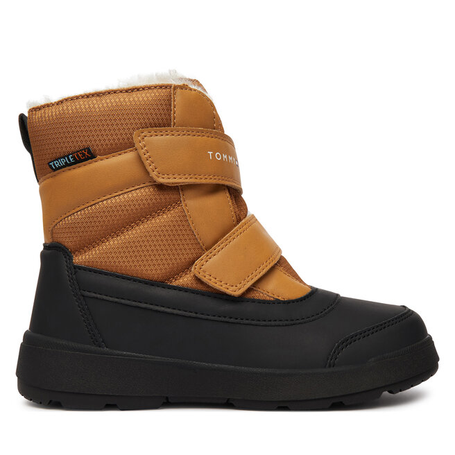 Śniegowce Tommy Hilfiger Niagara T1XD-35302-1973 S Brązowy jasny - chłopięce