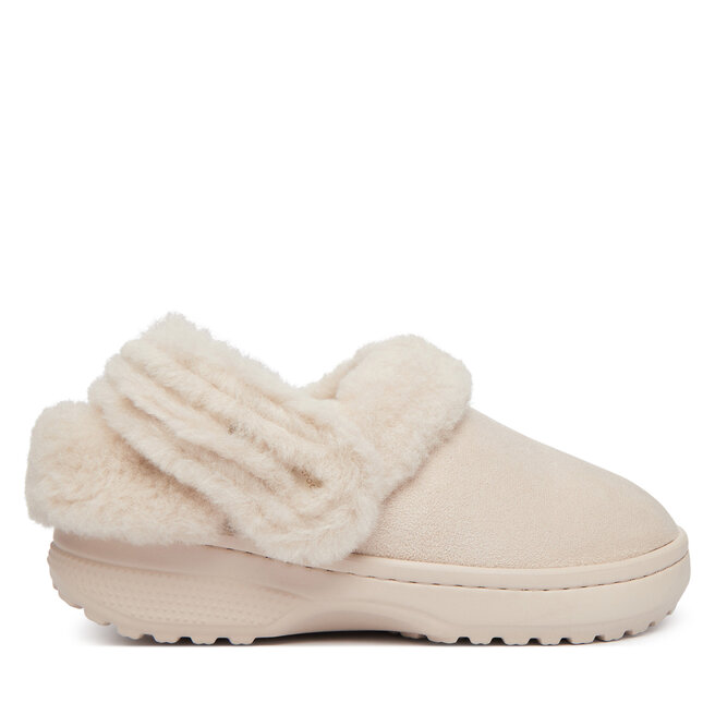 Klapki Crocs Classic Unfurgettable Suede Clog 212106 Kremowy -