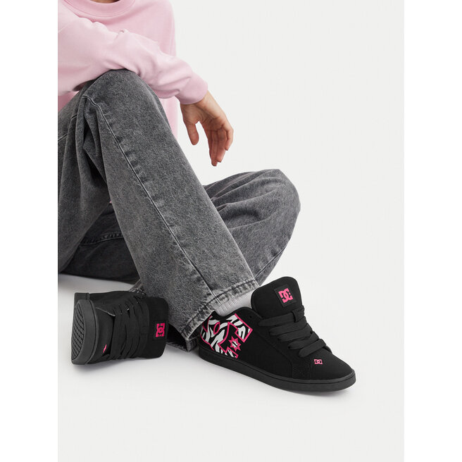 Sneakersy DC Shoes EO-COURT GRAFFIK DC01662966 Czarny - kobiece