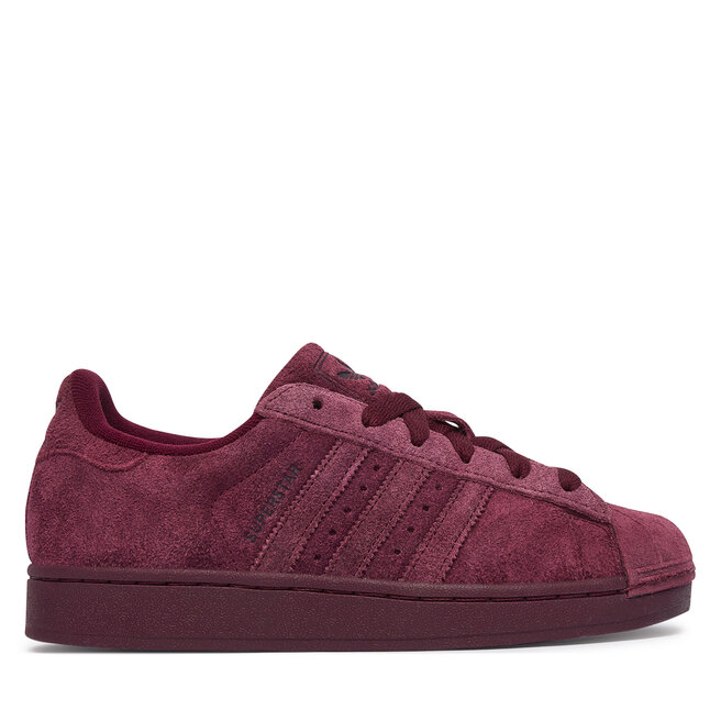 Sneakersy adidas Superstar II KJ4655 Bordowy - kobiece