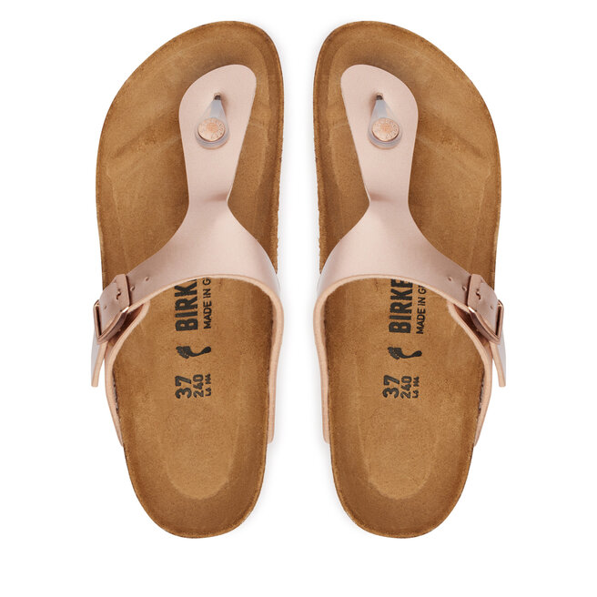 Japonki Birkenstock Gizeh 1012526S Różowe złoto -