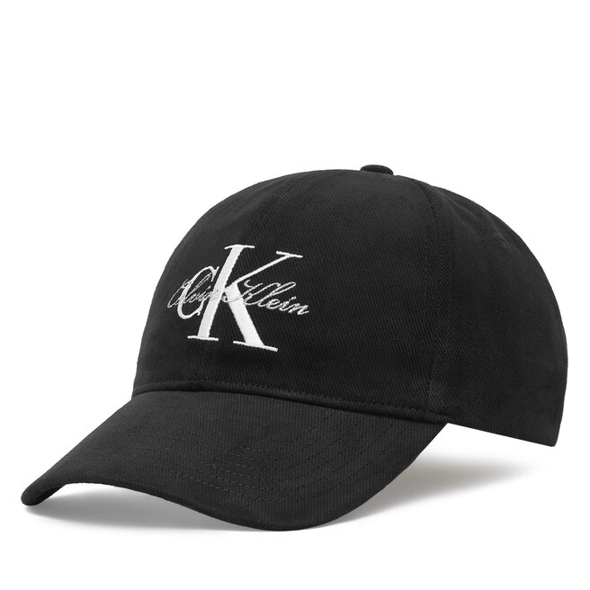 Czapka z daszkiem Calvin Klein Lurex Graphic Script Monologo Ca LV04F5115G Czarny -