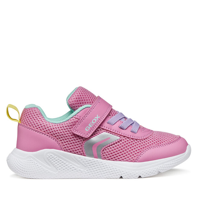 Sneakersy Geox J Sprintye Girl J36FWB 01454 CE83B D Różowy - dziewczęce