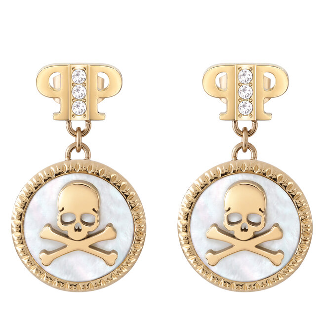 Kolczyki PHILIPP PLEIN Plein Mini Logo PJ2EA08EU Złoty -