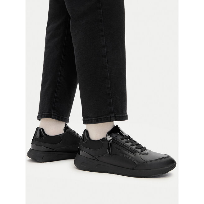 Sneakersy Geox D Bulmya D65NQB 05411 C9999 Czarny - kobiece