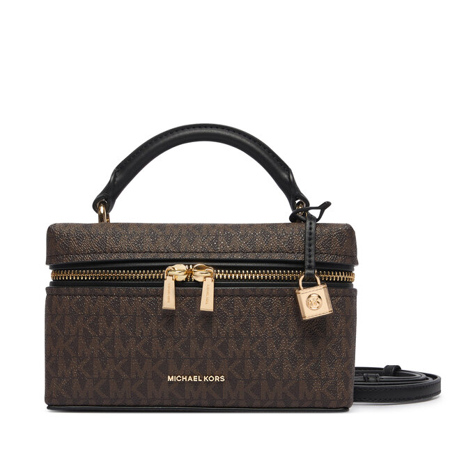 Torebka MICHAEL Michael Kors Jana 32F5GQ1C0B Brązowy ciemny -