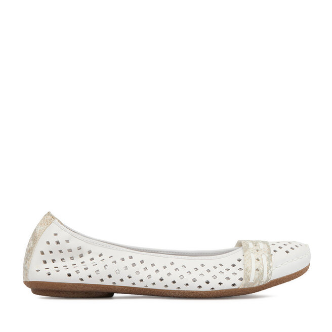 Baleriny Rieker CEO-41430-81 Biały -