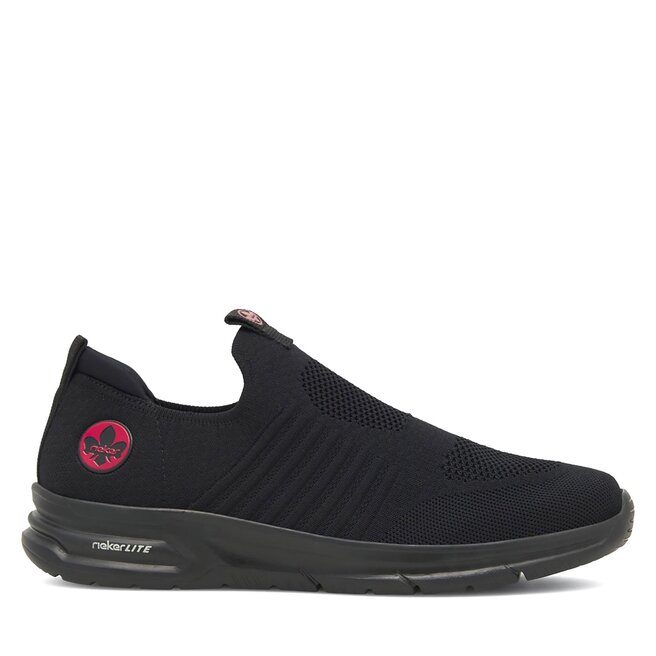 Sneakersy Rieker B7365-00 Czarny - męskie