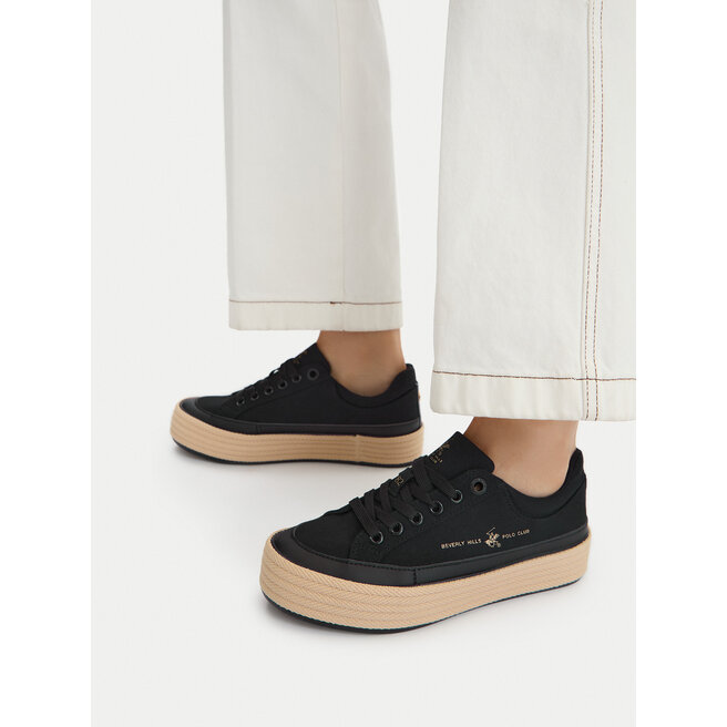 Sneakersy Beverly Hills Polo Club CEO-WSS21536-01 Czarny - kobiece