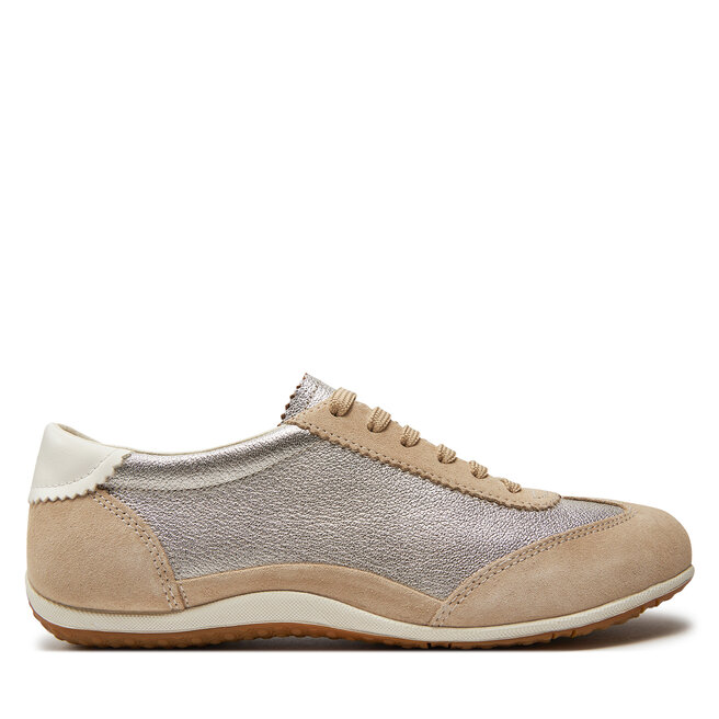 Sneakersy Geox D Vega D4509A 022BV CH62L Beżowy - kobiece
