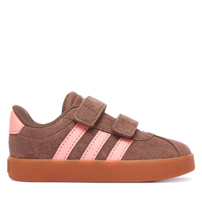 Sneakersy adidas Vl Court 3.0 Shoes KK4584 Brązowy - dziewczęce