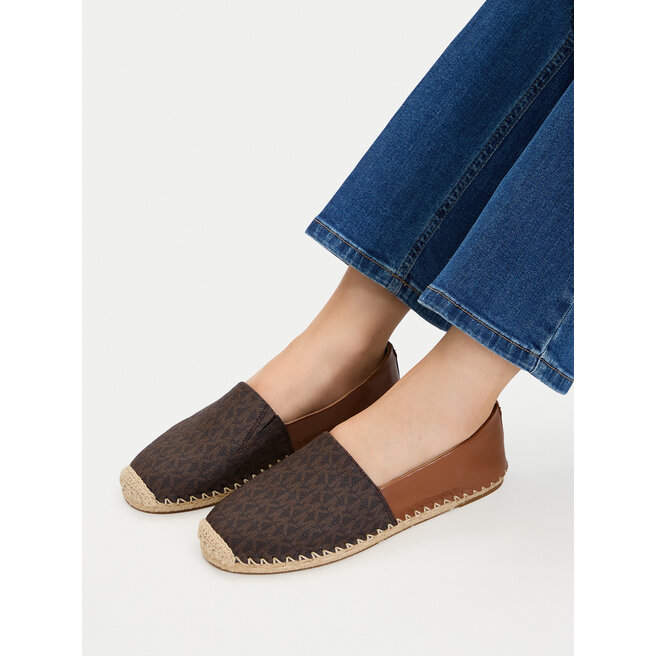 Espadryle MICHAEL Michael Kors Kenze 40R6KZFP1B Brązowy - kobiece