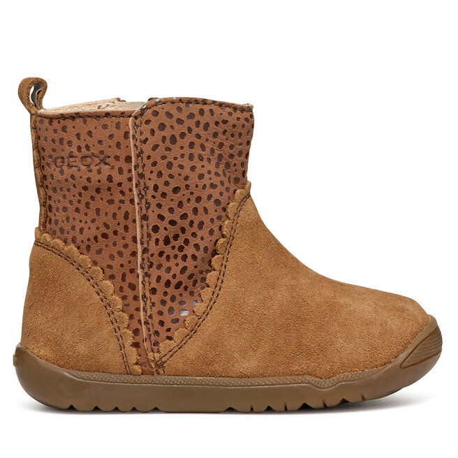 Kozaki Geox B Macchia Girl B264PA 00722 C6627 Brązowy - dziewczęce