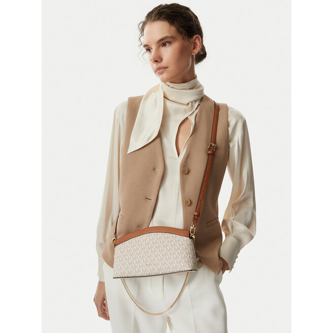 Torebka MICHAEL Michael Kors 30S6G13C5B Kremowy -