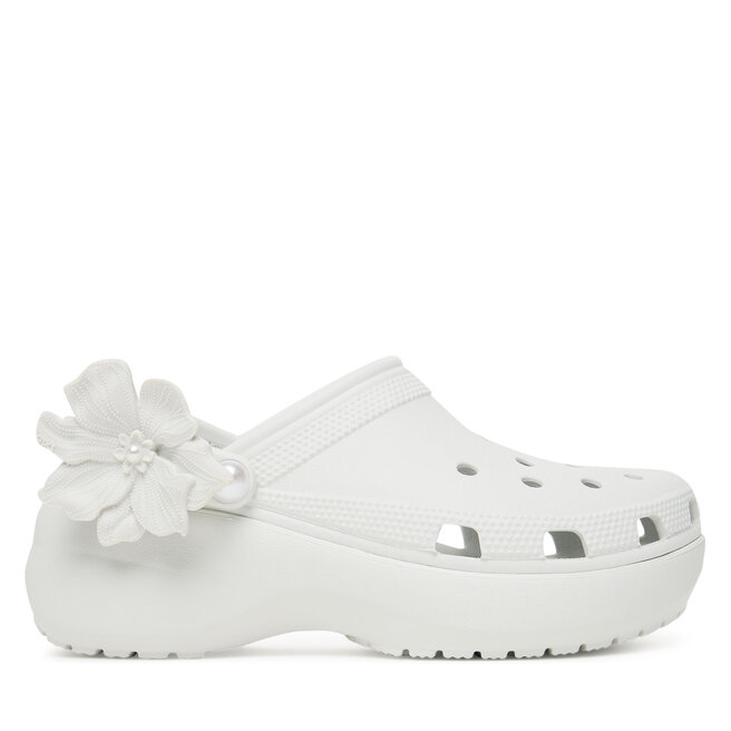 Klapki Crocs Classic Bouquet Platform Clog 211292 Biały -