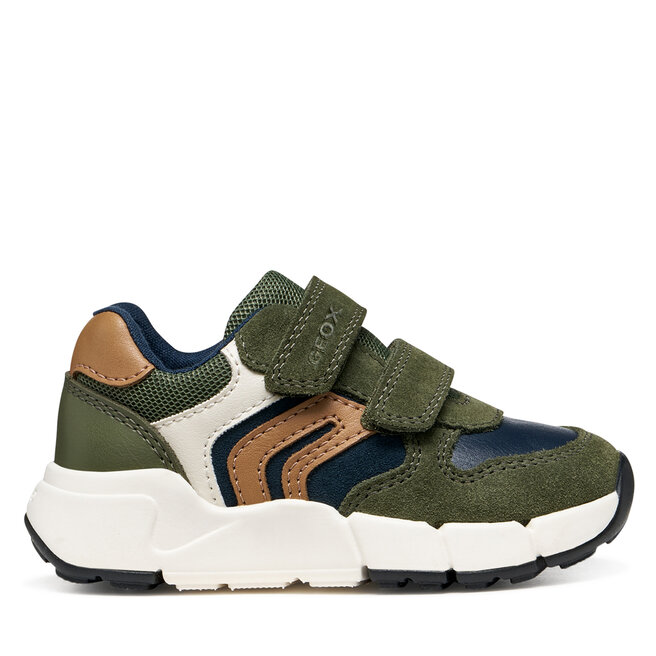 Sneakersy Geox B Flexyper Mini Boy B656GC 05422 CB36N S Zielony - chłopięce