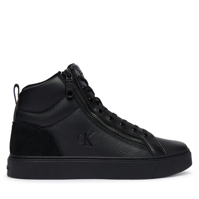 Sneakersy Calvin Klein Classic Cup Mid Laceup Zip Lth YM0YM01428 Czarny - męskie