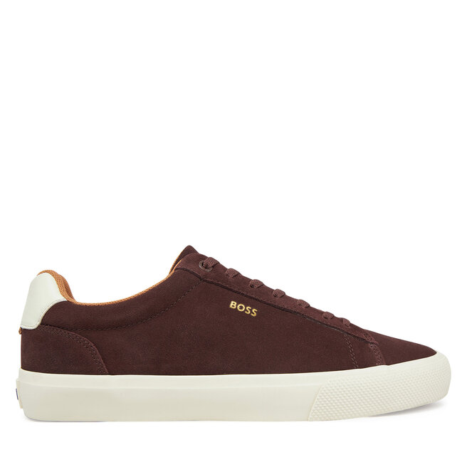 Sneakersy BOSS Aiden 50536521 Bordowy - męskie