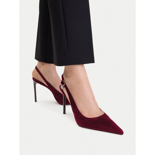 Szpilki Nine West EO-TS6384-02 Bordowy - kobiece